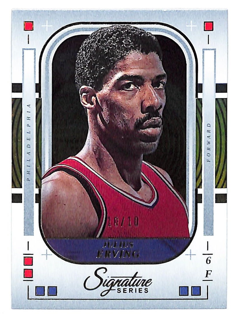 2025-26 Julius Erving Panini Signature Series Gold #10/10 #86