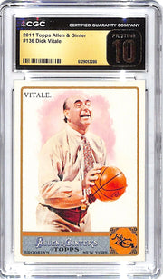 2011 Dick Vitale Topps Allen & Ginter #136 CGC Pristine