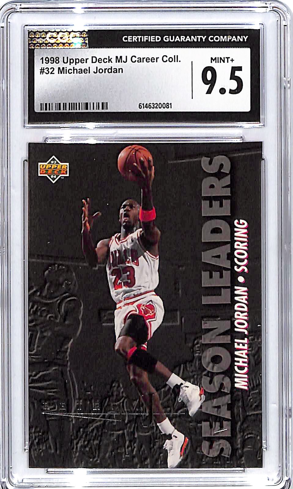 1998 Upper Deck MJ Career Collection Michael Jordan #32 CGC 9.5 Bulls