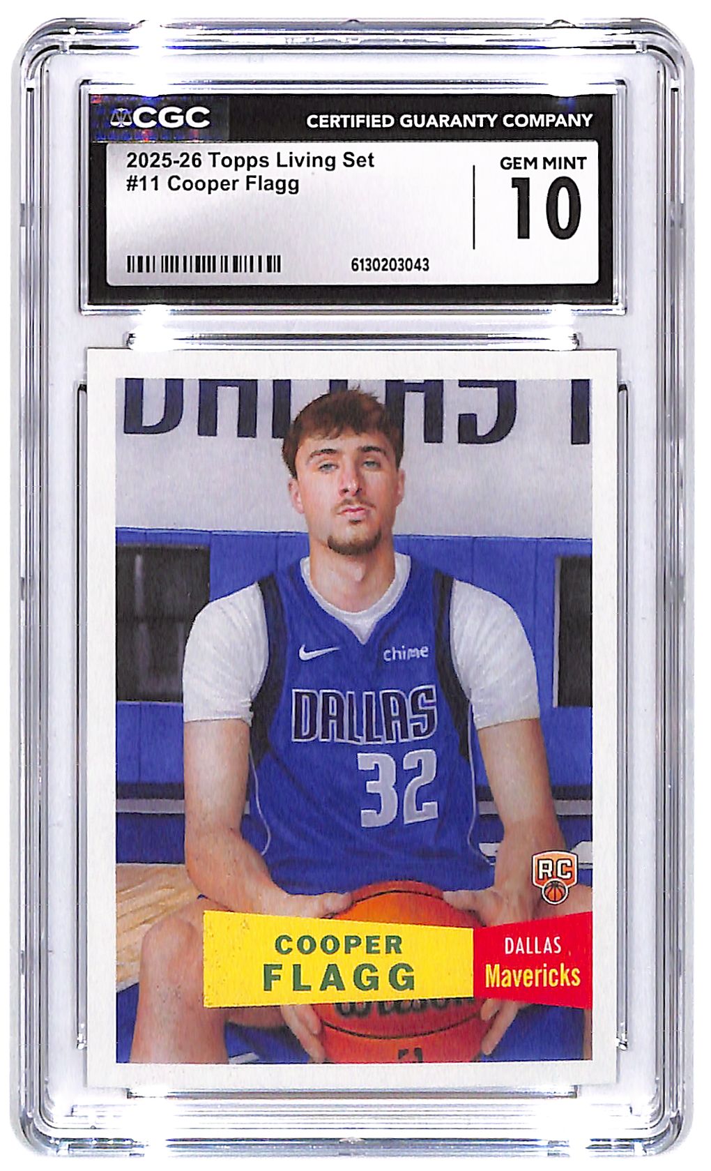 2025-26 Copper Flagg Topps Living Set #11 CGC Gem Mint 10