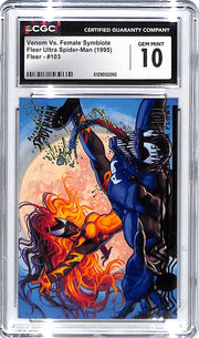 1995 Venom Vs Female Symbiote Fleer Ultra Spider-Man #103 CGC Gem Mint 10