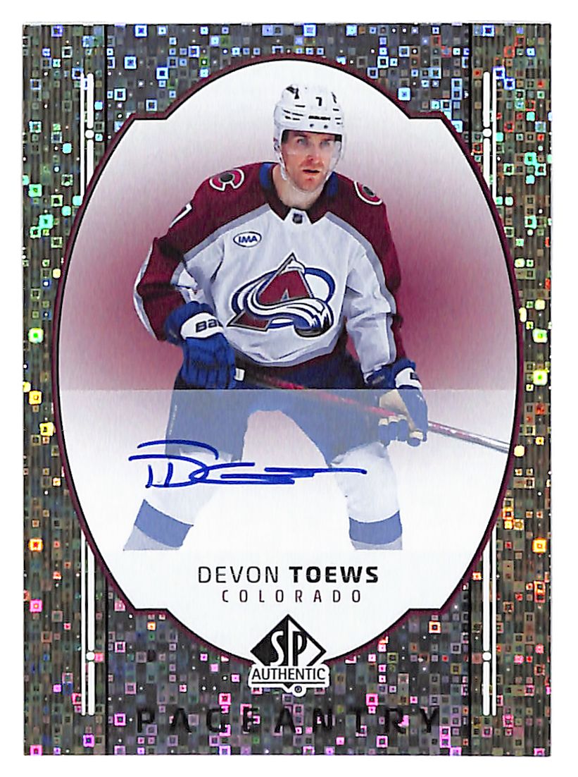 2025-26 Devon Toews SP Authentic Pageantry Autograph