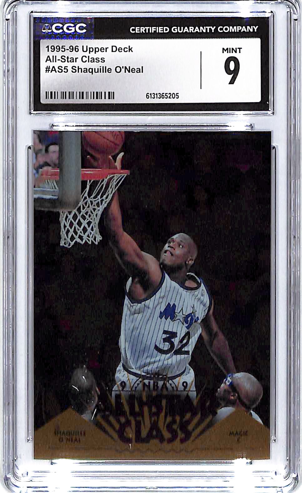 1995-96 Shaquille O'Neal Upper Deck All-Star Class #AS5 CGC Mint 9