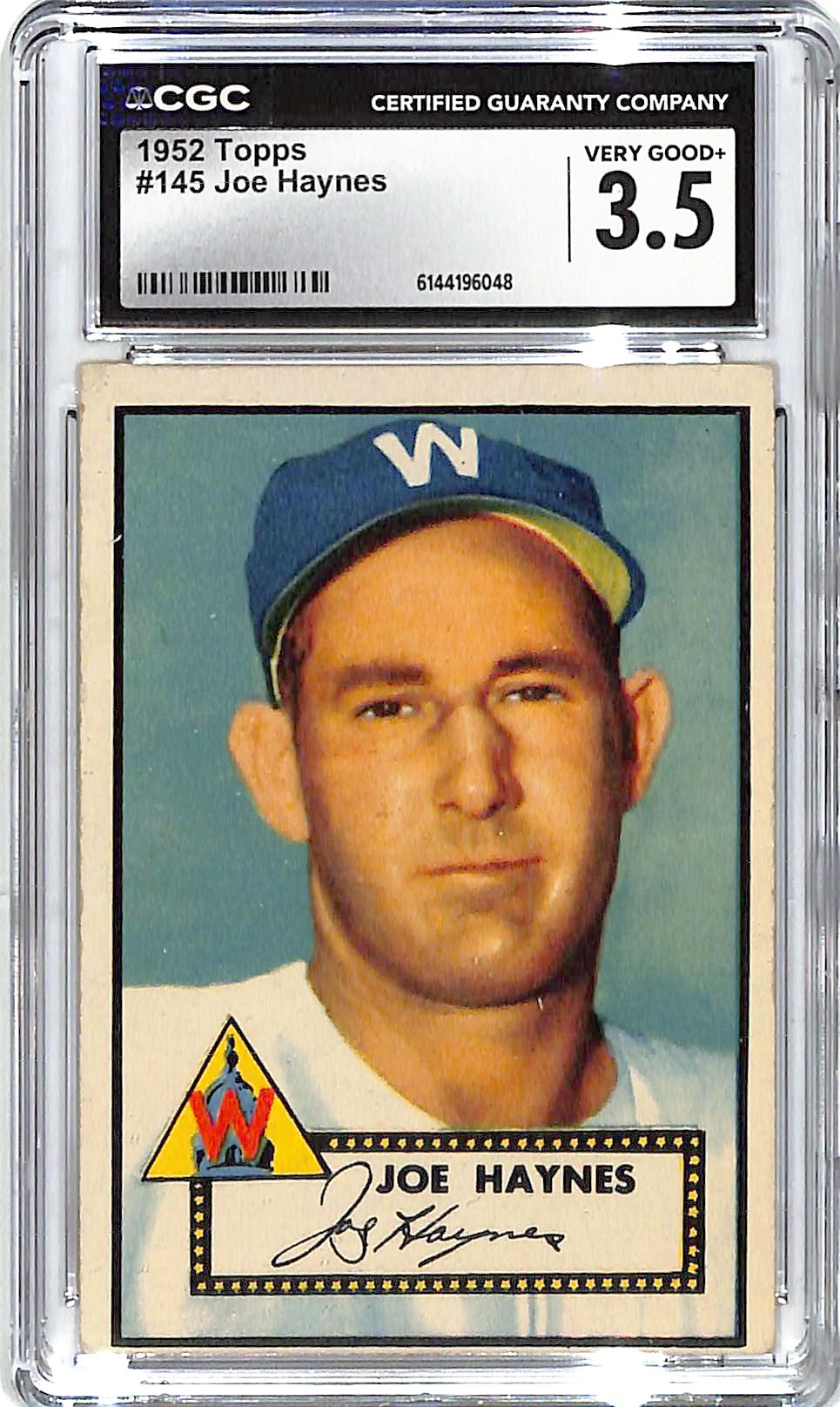 1952 Joe Haynes Topps #145 CGC Very Good 3.5