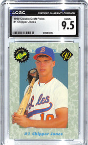 1990 Chipper Jones Classic Draft Picks #1 CGC Mint Plus 9.5