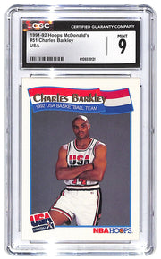 1991/92 Hoops McDonald's Charles Barkley USA #51 CGC 9