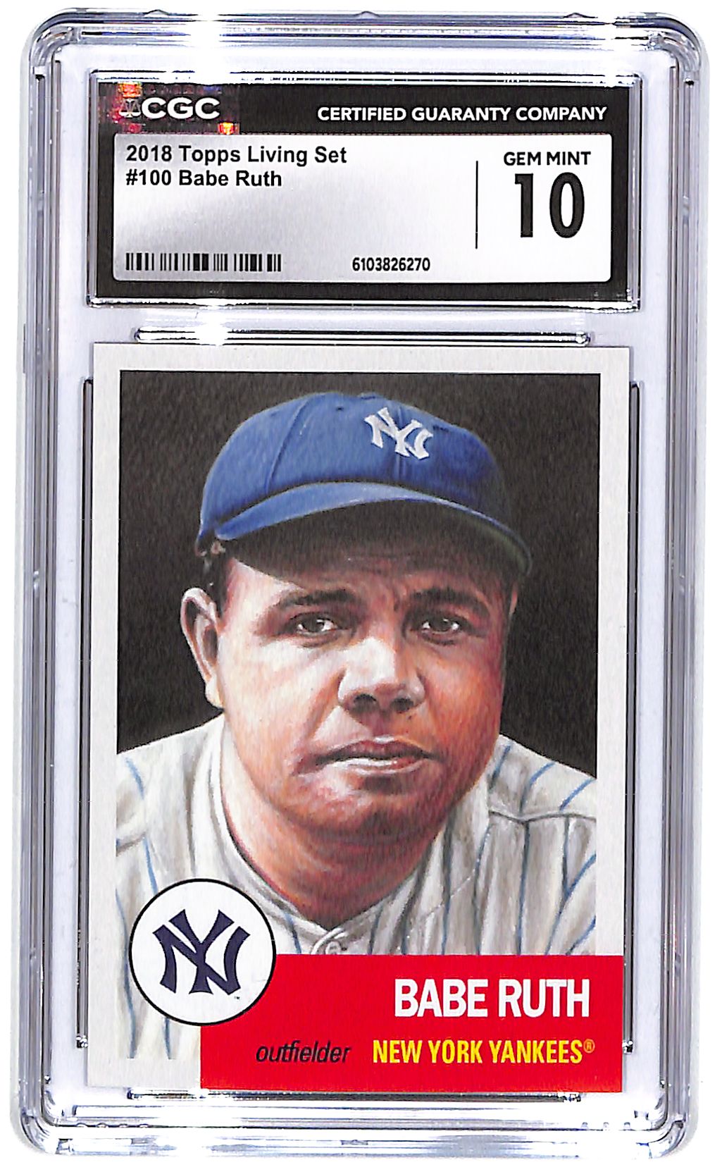 2018 Babe Ruth Topps Living Set - #100 CGC Gem Mint 10