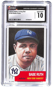 2018 Babe Ruth Topps Living Set - #100 CGC Gem Mint 10