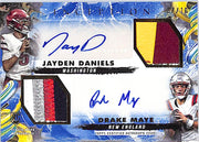 2024 Inception Jayden Daniels Drake Maye Auto Autograph Rookie RC Patch Jersey /10