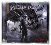 2016 Dave Mustaine Signed Megadeth Dystopia Album JSA Authentic