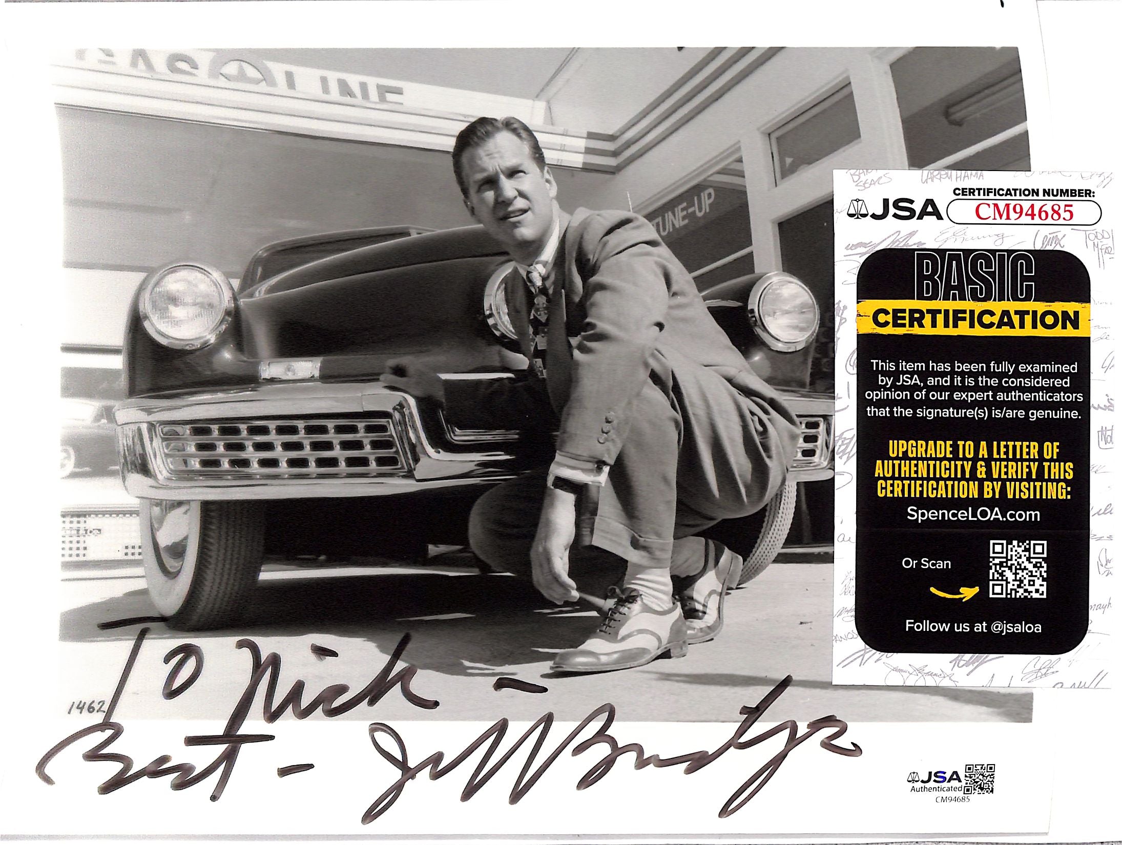 Jeff Bridges Signed Photo JSA Authentic