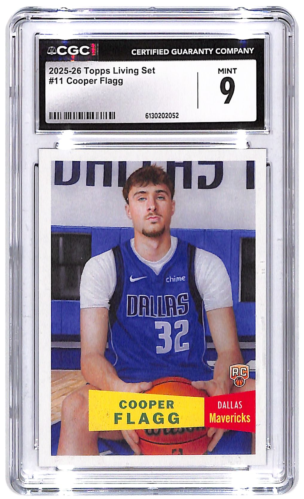 2025-26 Copper Flagg Topps Living Set #11 CGC Mint 9