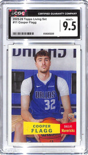 2025-26 Cooper Flagg Topps Chrome Living Set #11 CGC Mint Plus 9.5