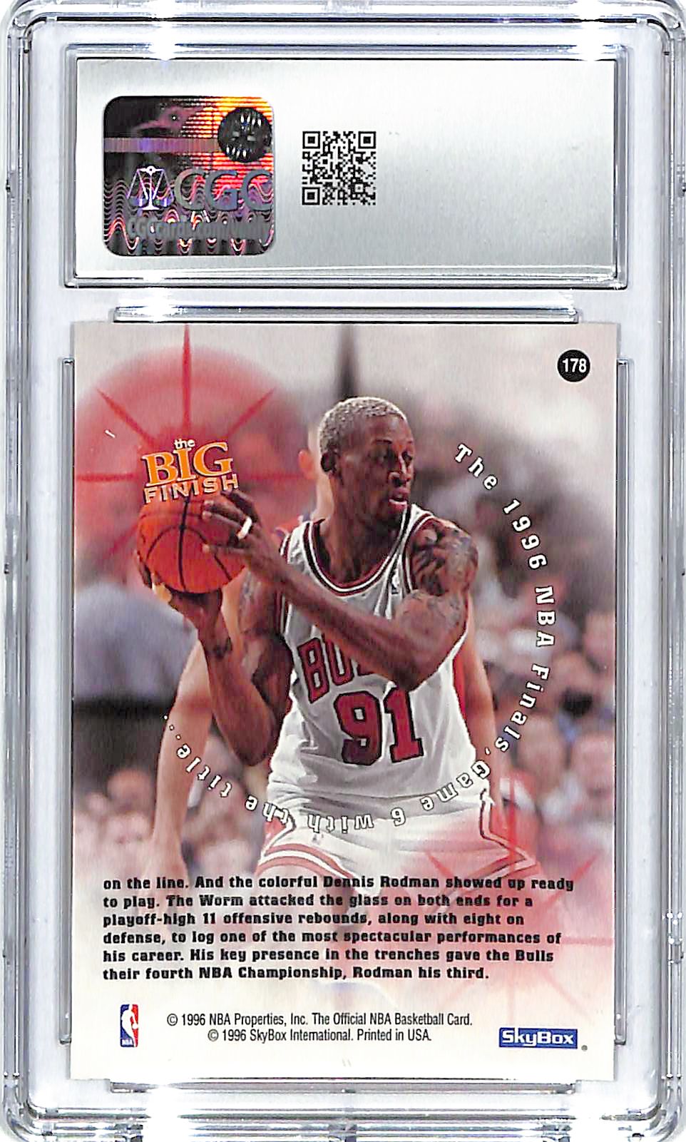 1996-97 Dennis Rodman Hoops #178 CGC Gem Mint 10