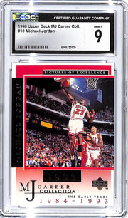 1998 Upper Deck MJ Career Collection Michael Jordan #10 CGC 9 Bulls