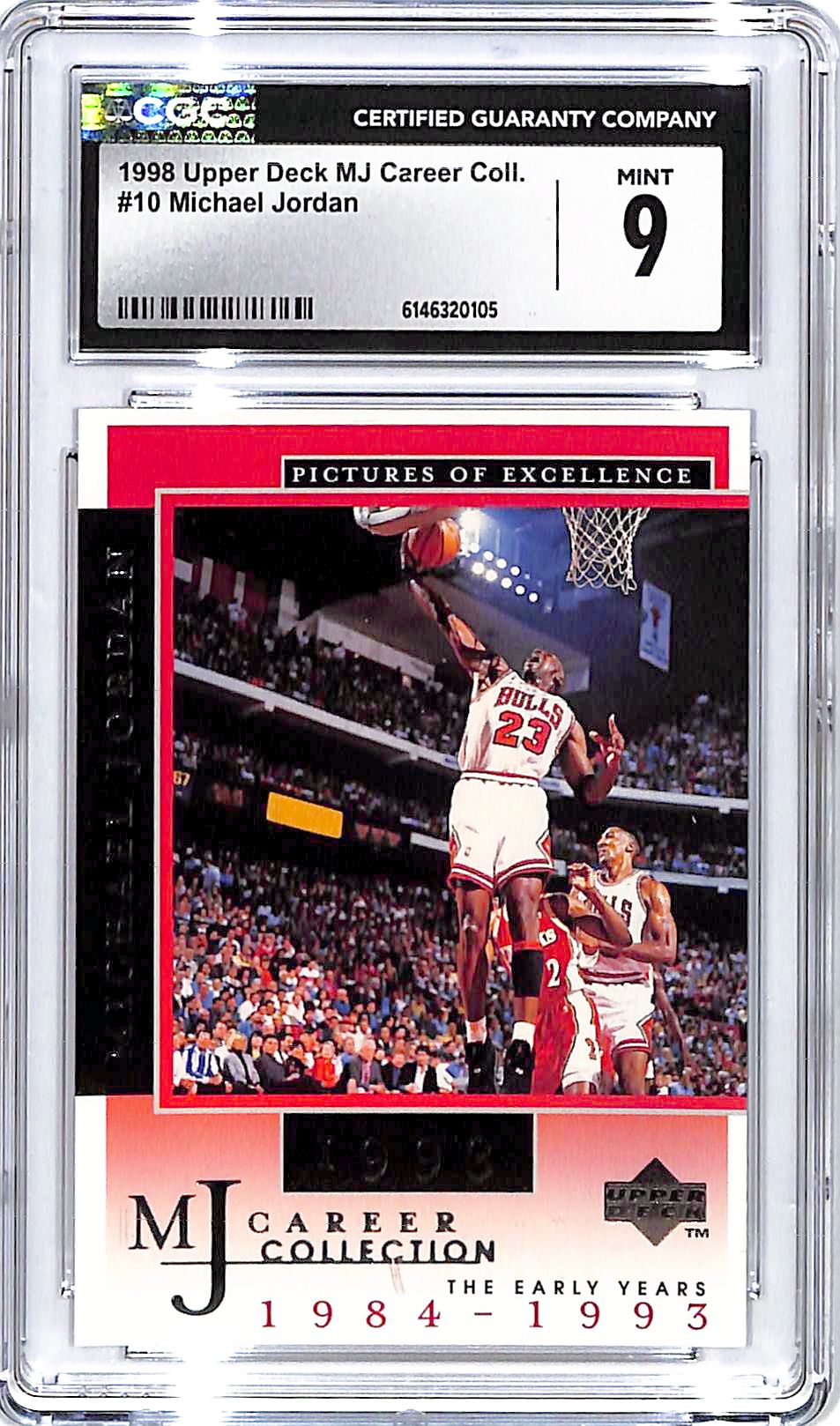 1998 Upper Deck MJ Career Collection Michael Jordan #10 CGC 9 Bulls
