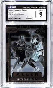 1996-97 Allen Iverson Bowman's Best Retro #TB13 CGC Mint 9