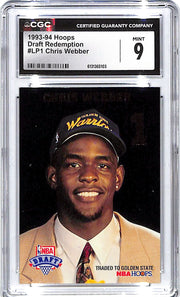1993-94 Chris Webber Hoops Draft Redemption #LP1 CGC Mint 9