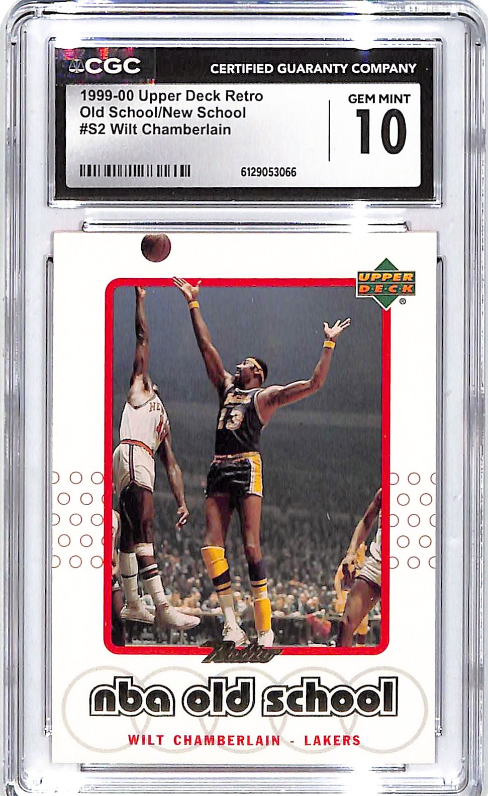 1999-00 Wilt Chamberlain Upper Deck Retro Old/New School #S2 CGC Gem Mint 10