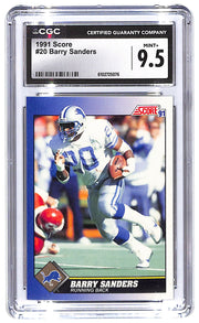 1991 Barry Sanders Score #20 CGC Mint Plus 9.5