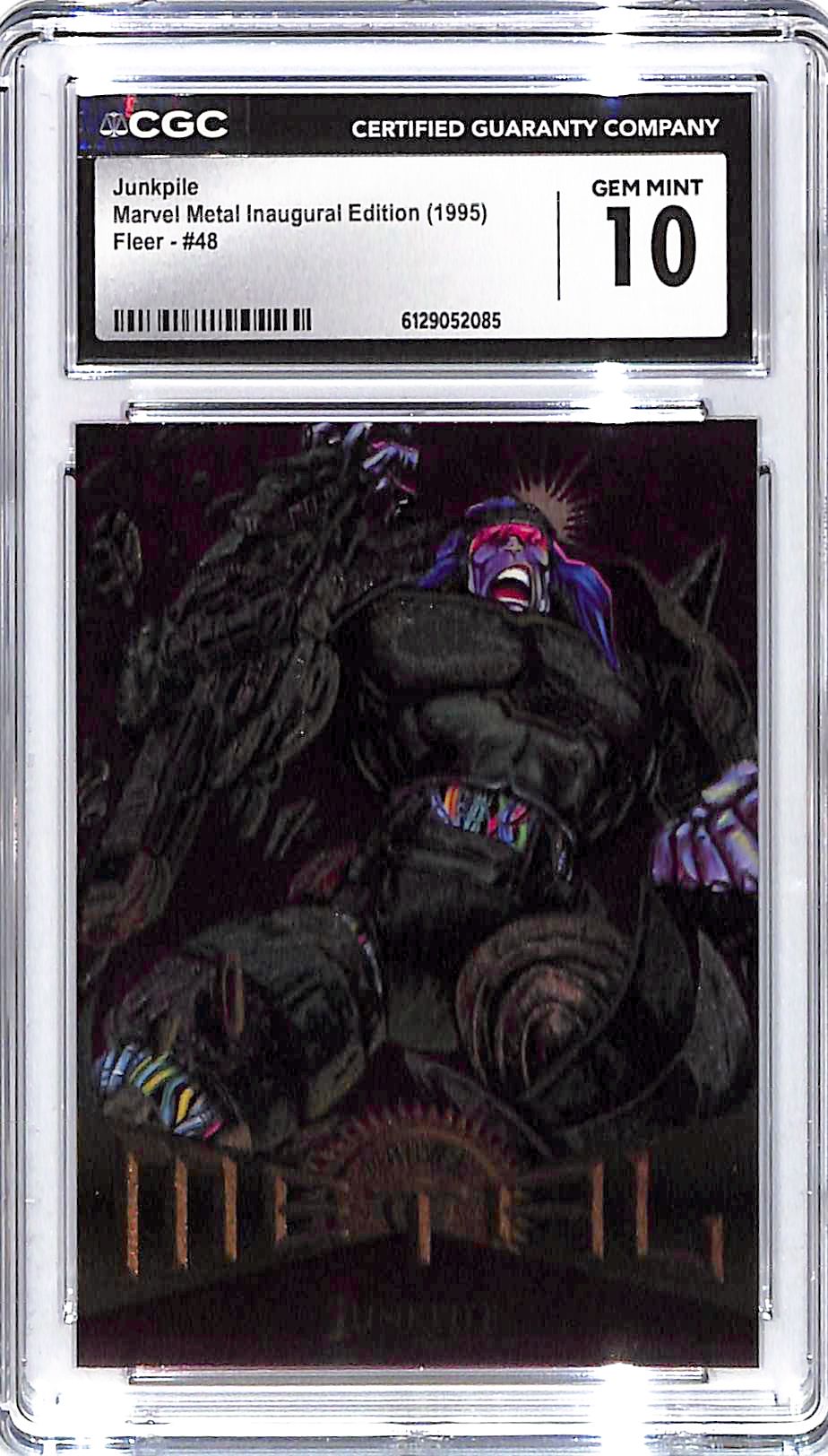 1995 Junkpile Fleer Marvel Metal Inaugural Edition #48 CGC Gem Mint 10