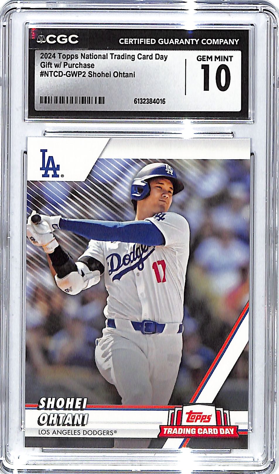 2024 Shohei Ohtani Topps National Card Day #NTCD-GWP2 CGC Gem Mint 10