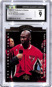 1996-97 Collector's Choice Michael Jordan A Cut Above CA6 CGC 9 Bulls