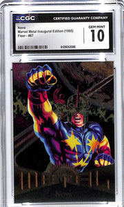 1995 Nova Fleer Marvel Metal Inaugural Edition #67 CGC Gem Mint 10