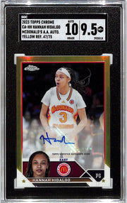 2023 Topps Chrome McDonalds Hannah Hidalgo Auto Autograph Rookie RC Yellow SGC 9.5 /75