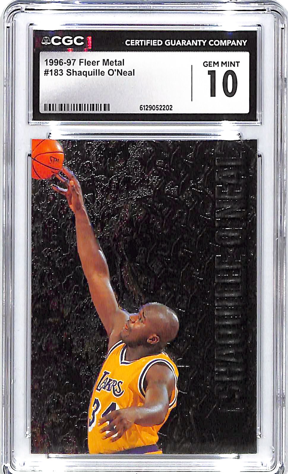 1996-97 Shaquille O'Neal Fleer Metal #183 CGC Gem Mint 10
