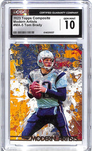 2023 Topps Composite Tom Brady Modern Artists CGC 10 Patriots