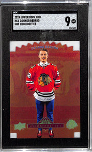 2024 Upper Deck CDD Connor Bedard Hot Commodities Rookie RC SGC 9 Blackhawks