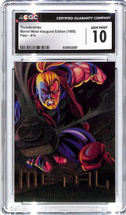 1995 Thunderstrike Fleer Marvel Metal Inaugural Edition #14 CGC Gem Mint 10