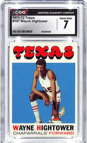 1971-72 Wayne Hightower Topps #187 CGC Near Mint 7