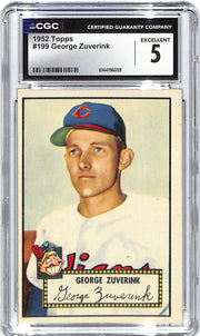1952 George Zuverink Topps #199 CGC Excellent 5