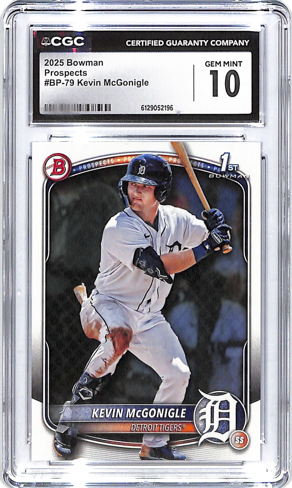 2025 Kevin McGonigle Bowman Prospects #BCP-79 CGC Gem Mint 10