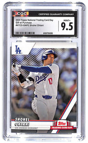 2024 Shohei Ohtani Topps National Trading Card Day #NTCD-GWP2 CGC Mint Plus 9.5