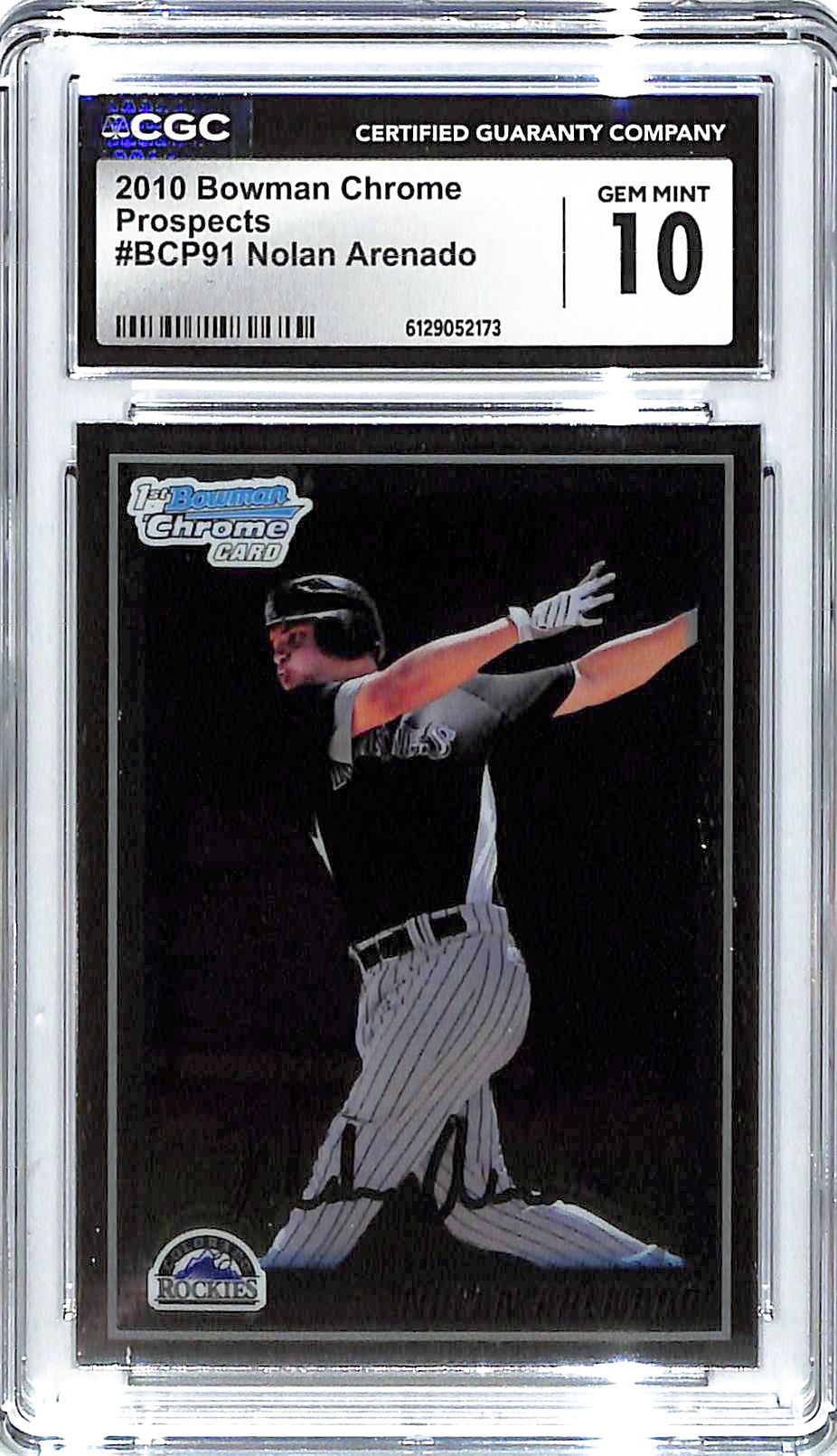 2010 Nolan Arenado Bowman Chrome Prospects #BCP91 CGC Gem Mint 10