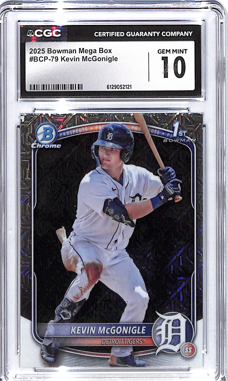 2025 Kevin McGonigle Bowman Mega Box Prospects #BCP-79 CGC Gem Mint 10