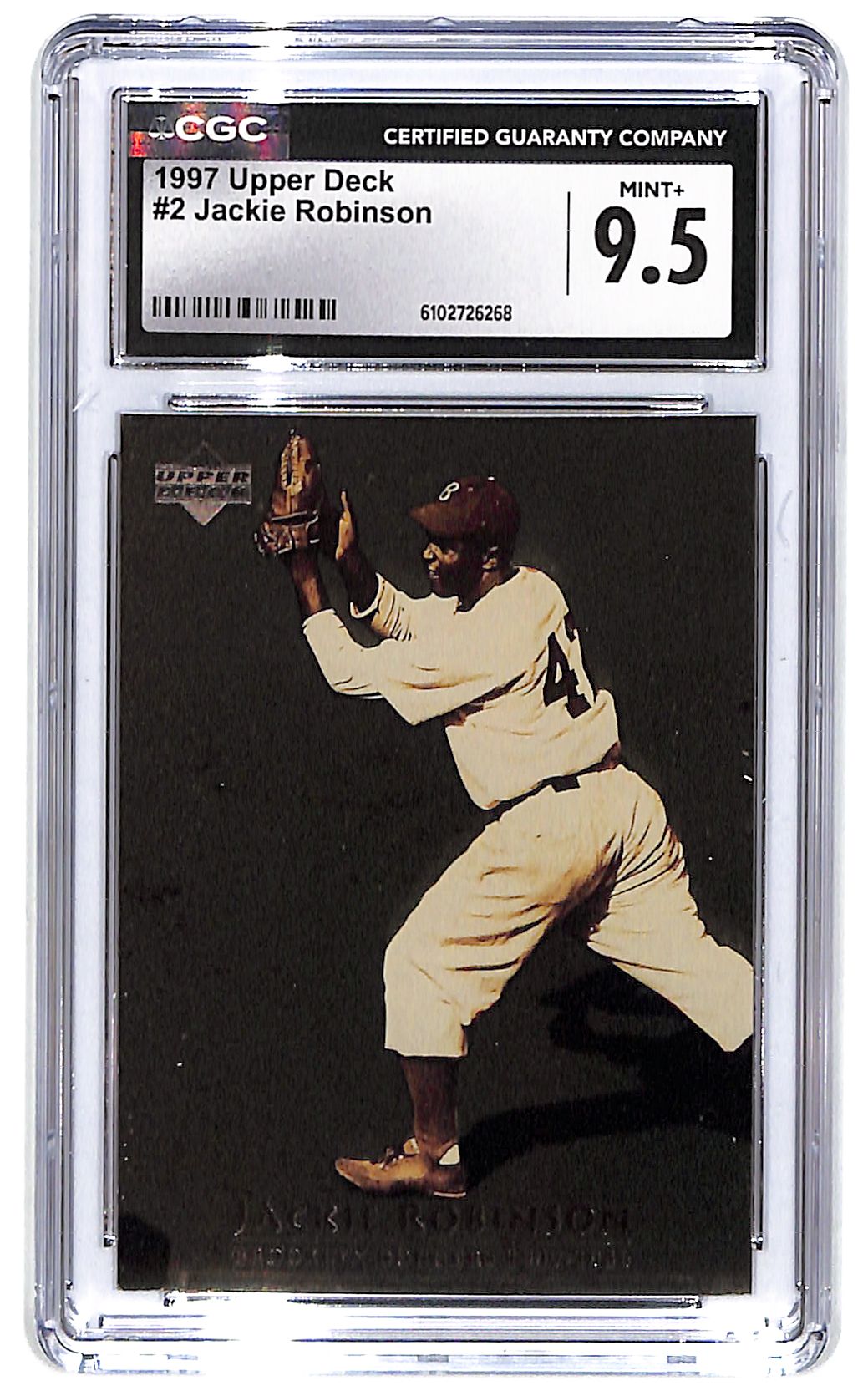 1997 Jackie Robinson Upper Deck - #2 CGC Mint Plus 9.5