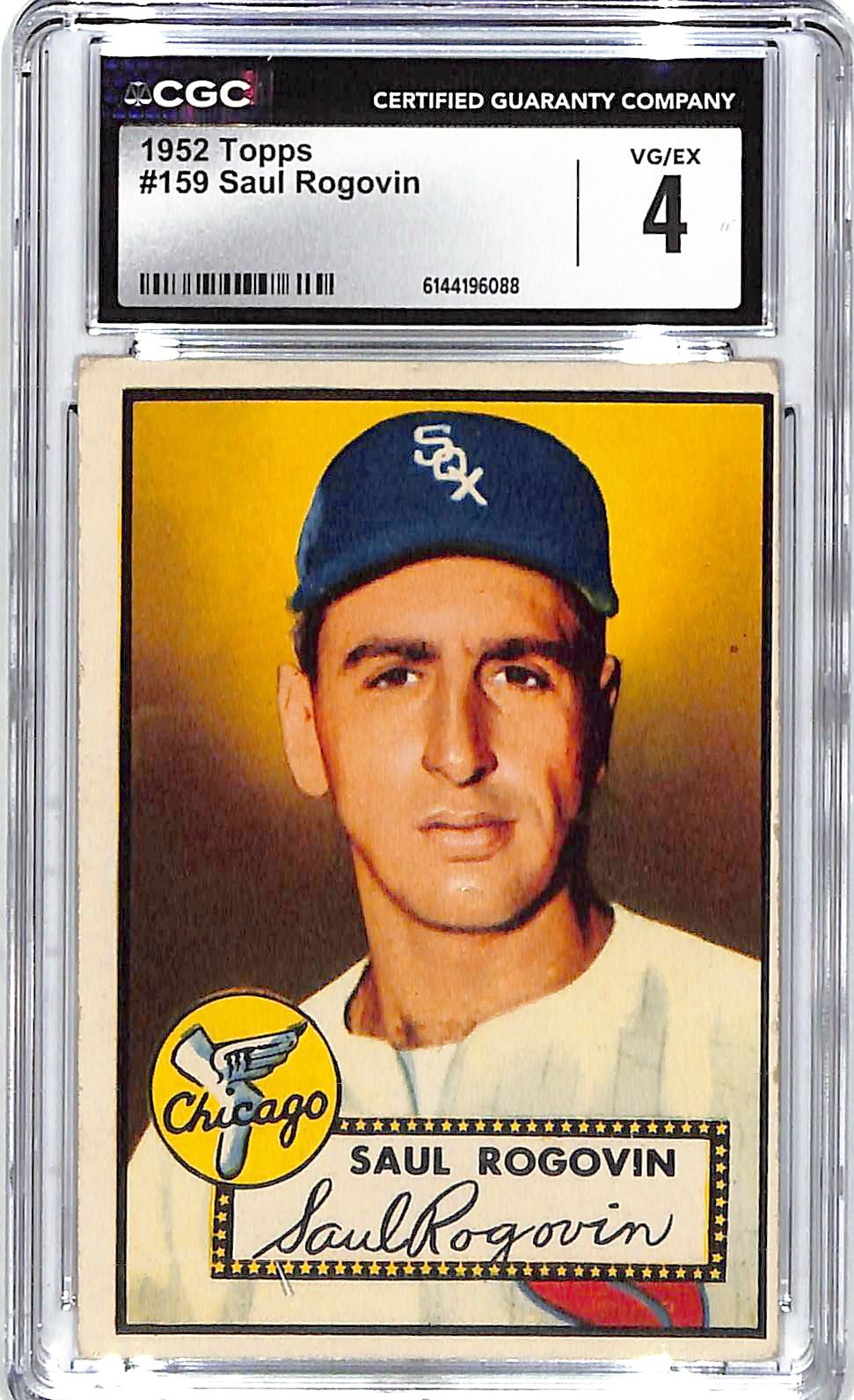 1952 Saul Rogovin Topps #10 CGC Very Good 4.5