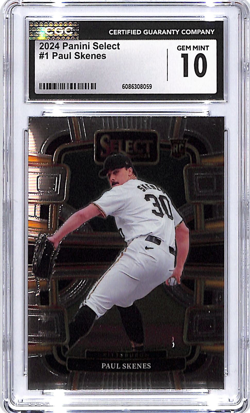2024 Select Paul Skenes Rookie RC #1 CGC 10 Pirates