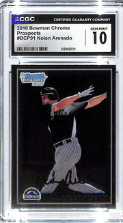 2010 Nolan Arenado Bowman Chrome Prospects #BCP91 CGC Gem Mint 10