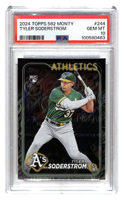 2024 Tyler Soderstrom Topps 582 Monty #244 PSA Gem Mint 10