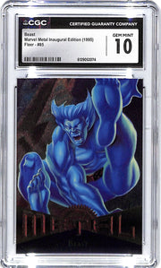 1995 Beast Fleer Marvel Metal Inaugural #85 CGC Gem Mint 10