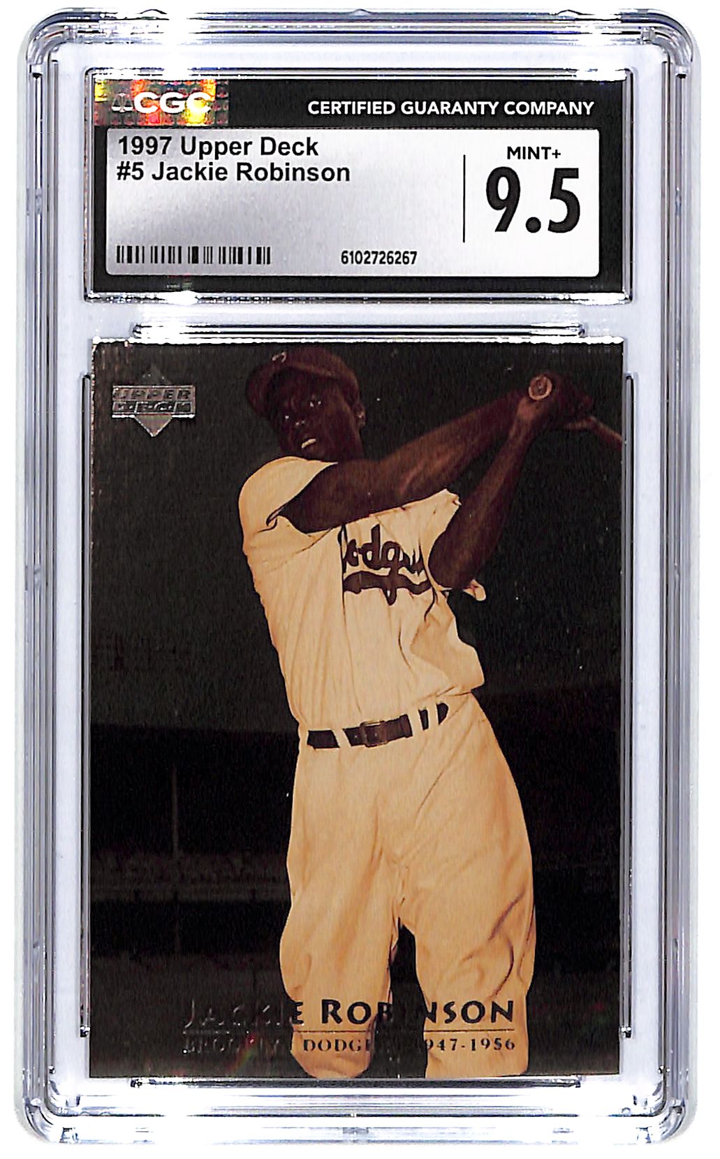 1997 Jackie Robinson Upper Deck - #5 CGC Mint Plus 9.5