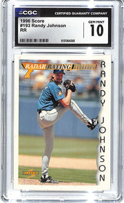 1996 Randy Johnson Score Radar Rating #193 CGC Gem Mint 10