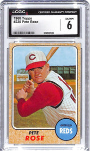 1968 Pete Rose Topps #230 CGC Excellent 6