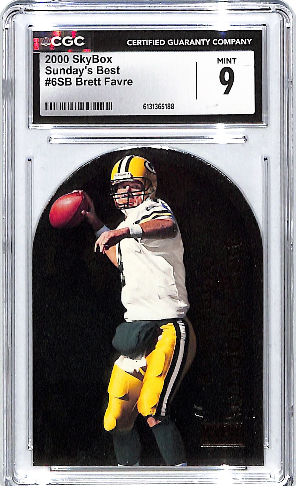 2000 Brett Favre Skybox Sunday's Best #6SB CGC Mint 9