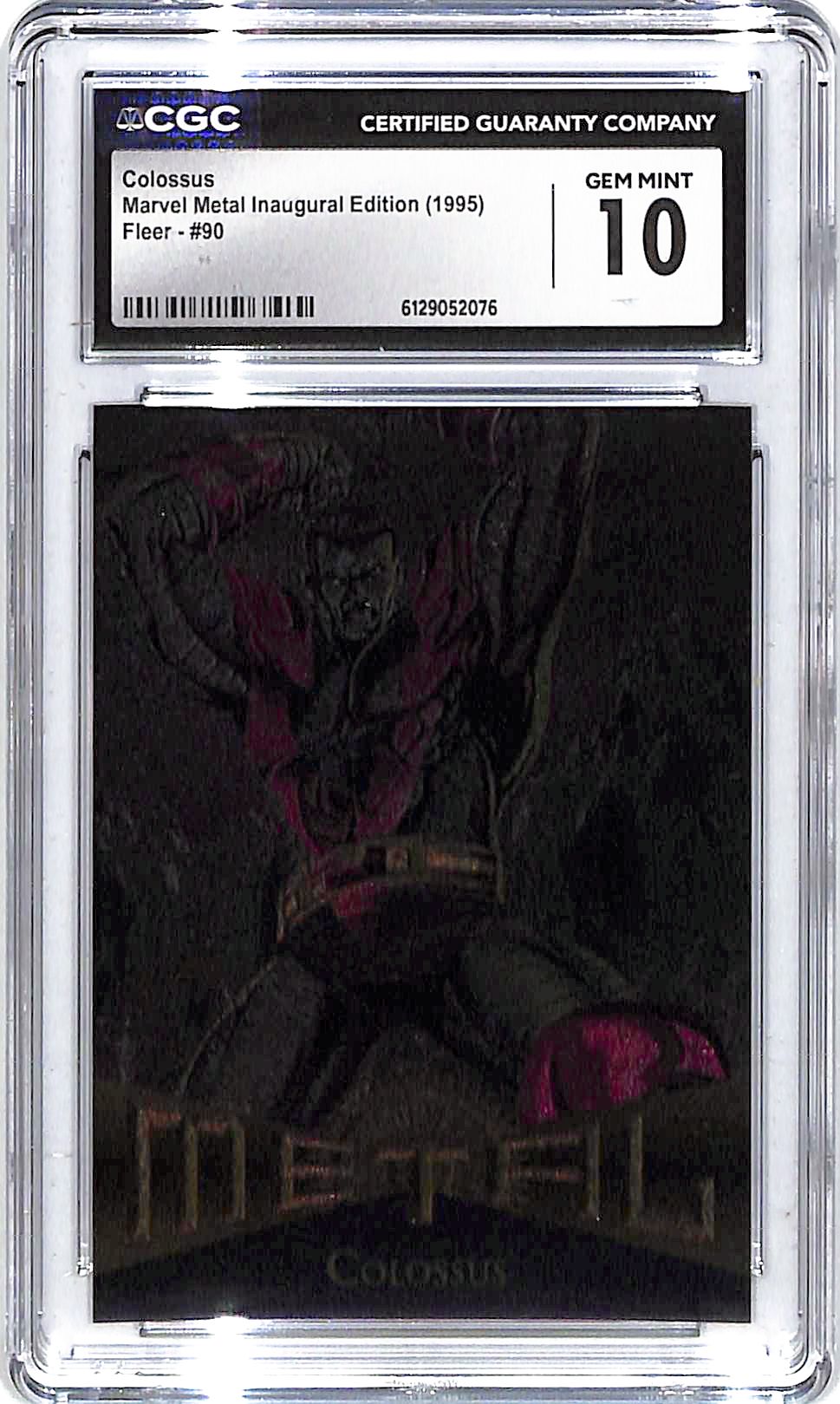 1995 Colossus Fleer Marvel Metal Inaugural #90 CGC Gem Mint 10